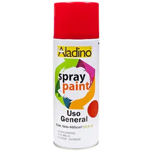Pintura Spray Acrílica Aladino Uso General 400cc